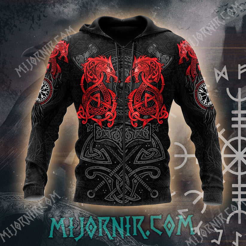 Viking Horse Guardians Hoodie - All Over Print