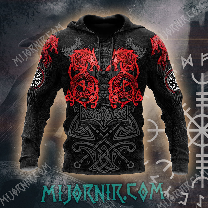 Viking Horse Guardians Hoodie - All Over Print