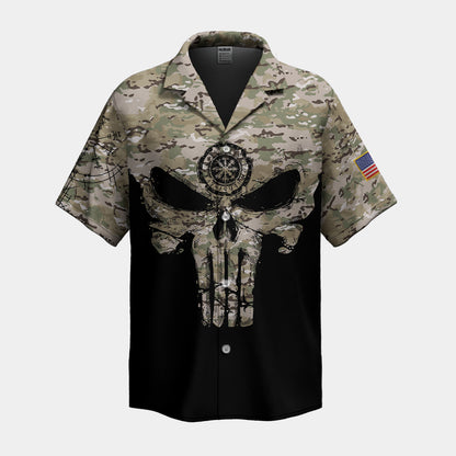 Viking Skull Camo Hawaiian Set – Tactical Style