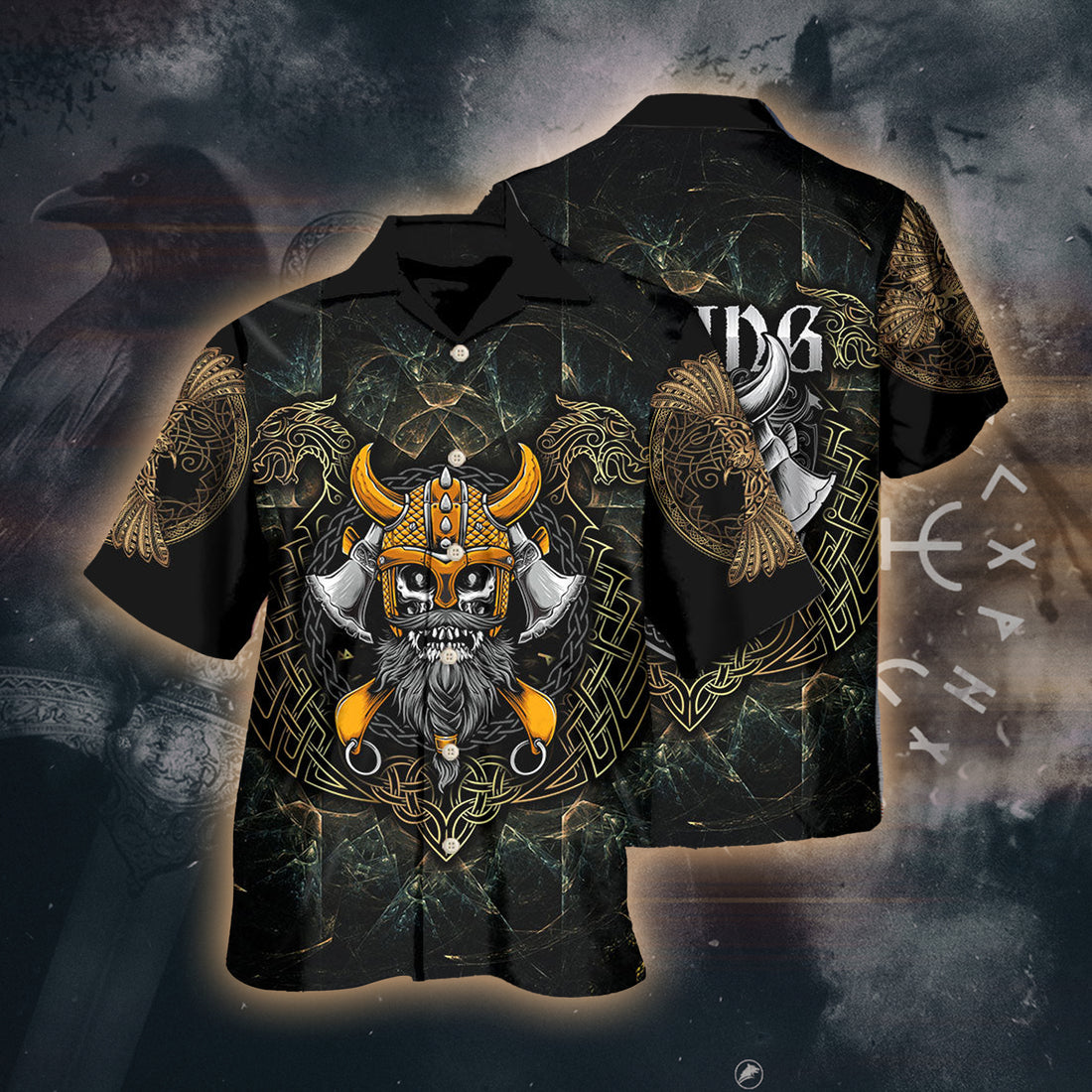 Viking Skull King Darkness – Hawaii Shirt