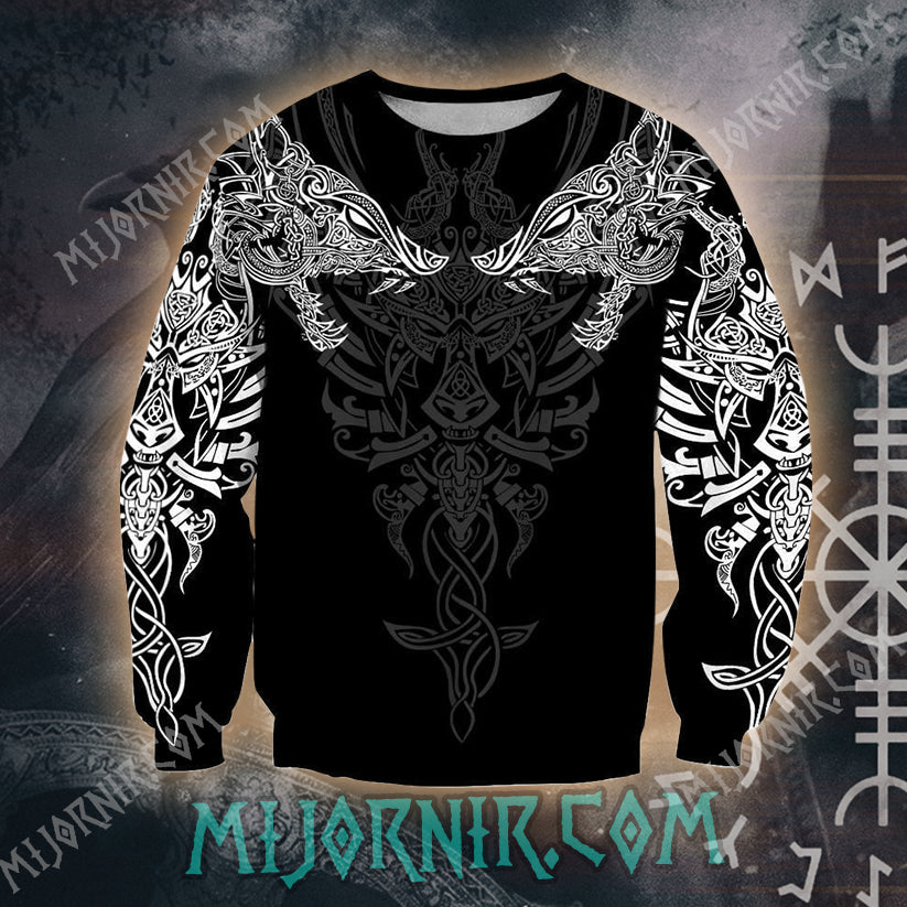 Nordic Wolf Guardian Hoodie - All Over Print