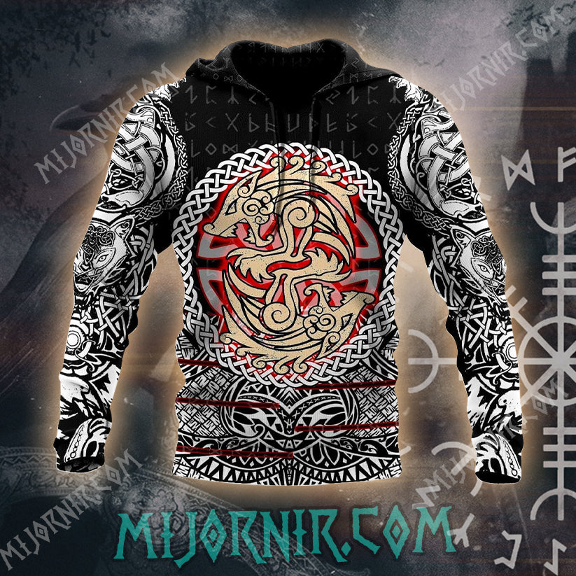 Viking Dragon Hoodie - All Over Print