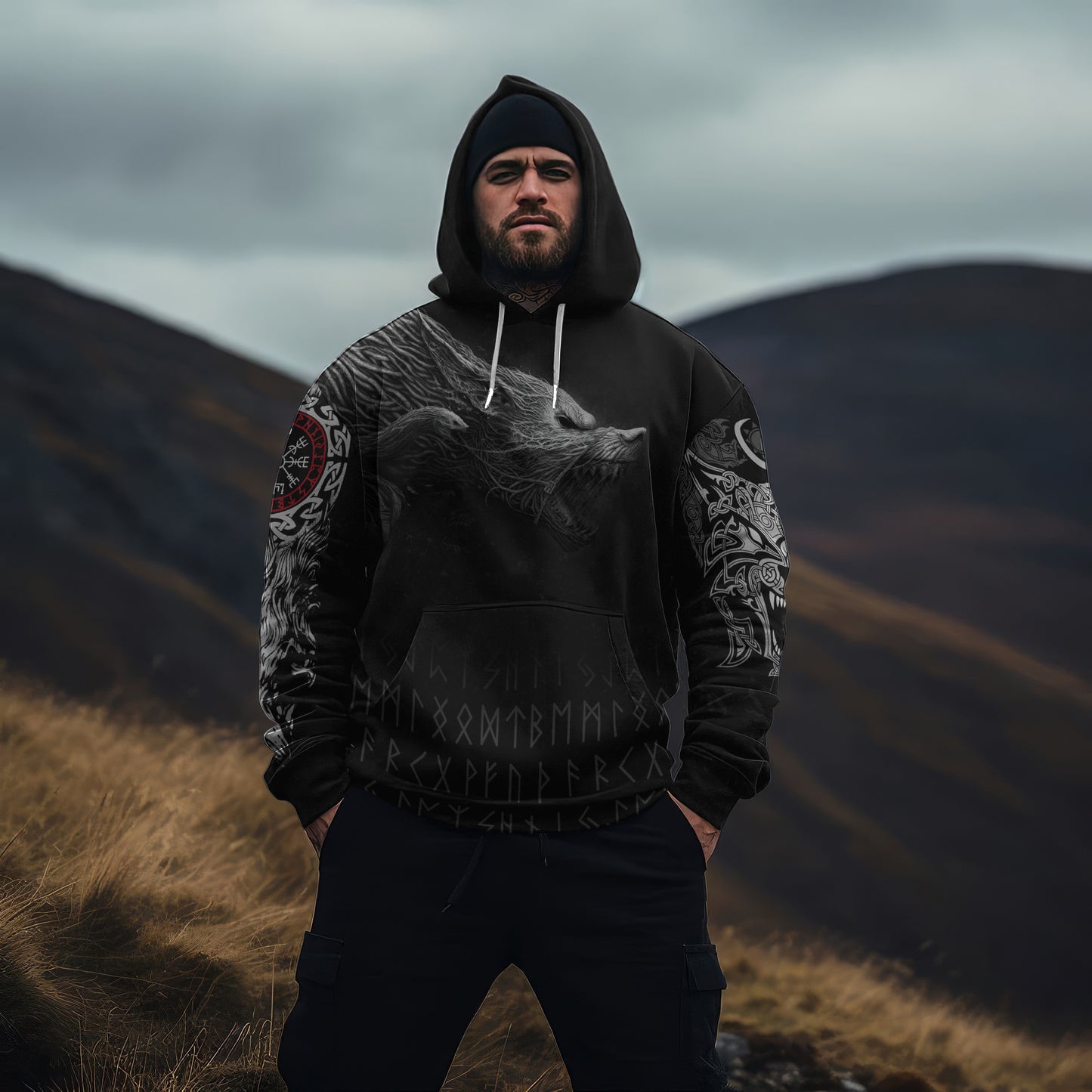 Viking Fenrir Wolf Hoodie Collection