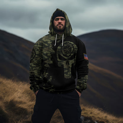 Skull of Valhalla Camo - Viking Hoodie Set