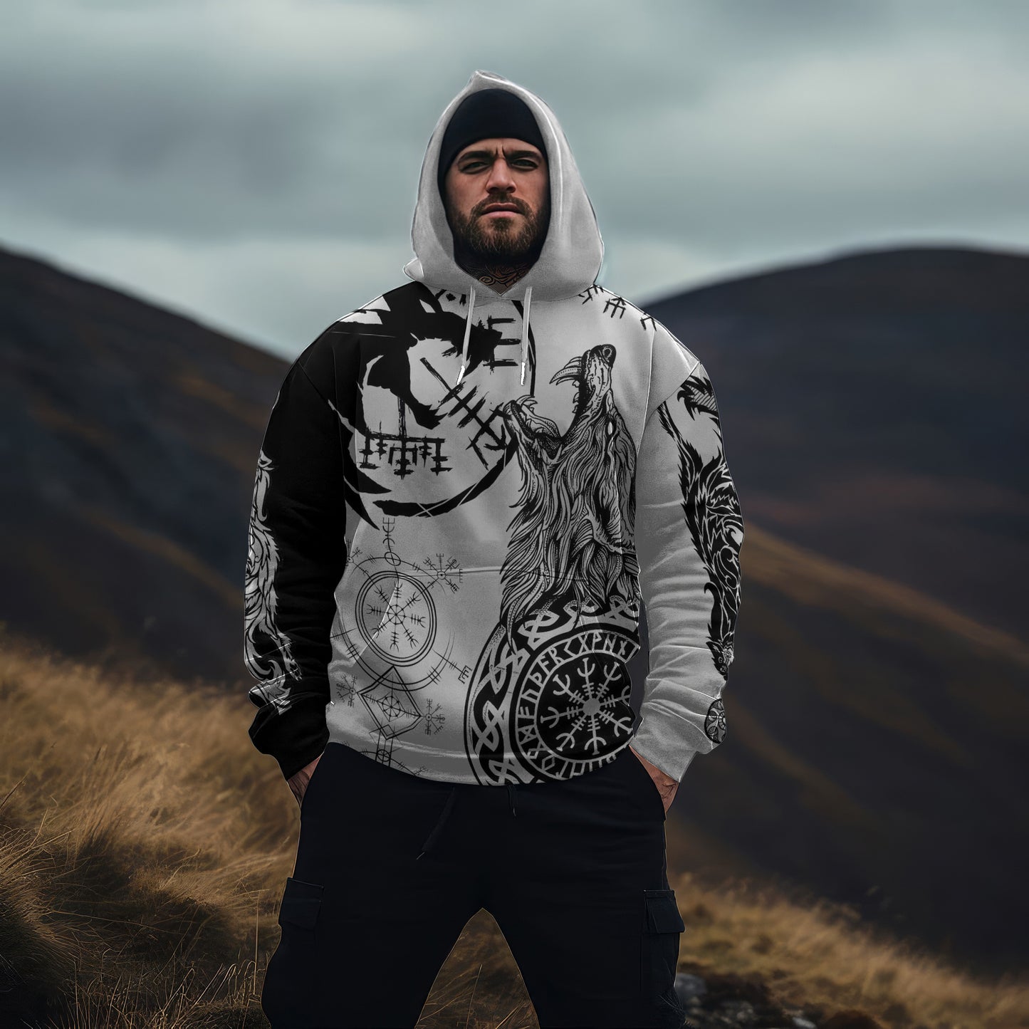 Viking Fenrir Wolf Hoodie Collection