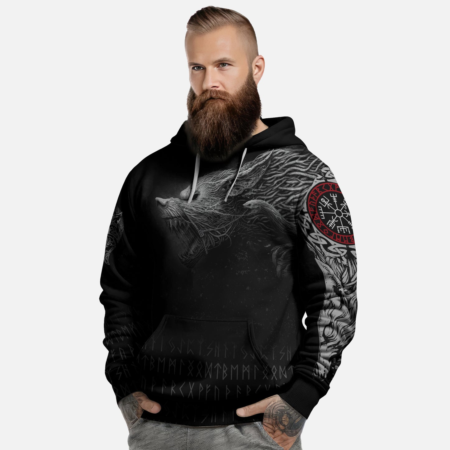 Viking Fenrir Wolf Hoodie Collection