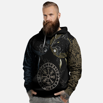 Viking Fenrir Wolf Hoodie Collection