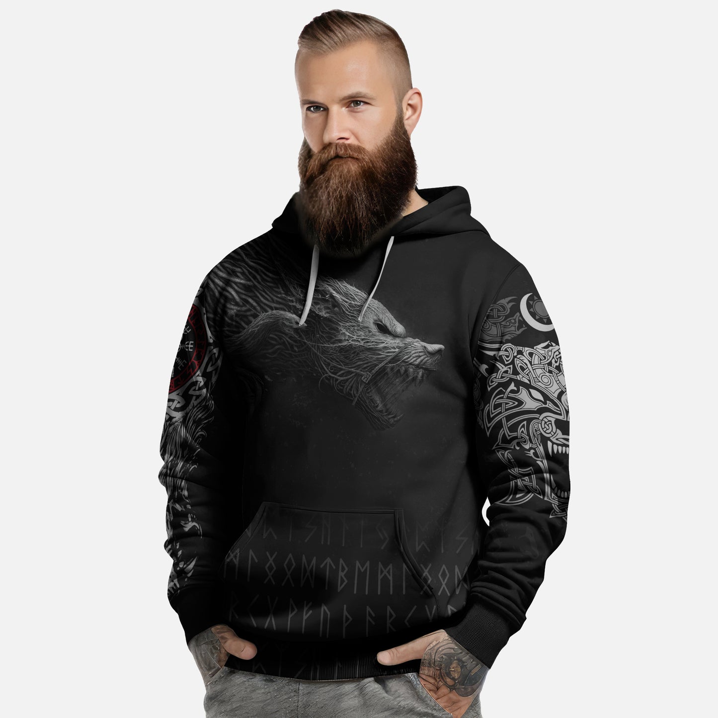 Viking Fenrir Wolf Hoodie Collection