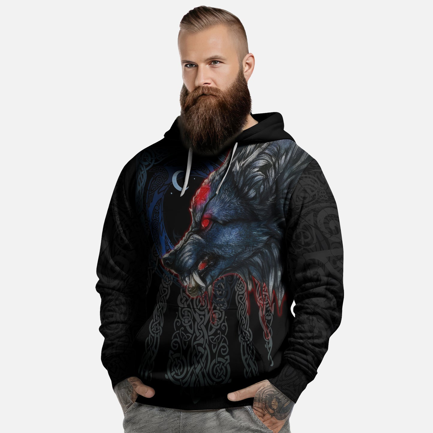 Viking Fenrir Wolf Hoodie Collection