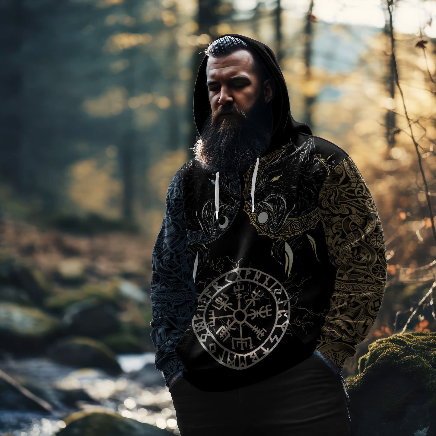 Viking Fenrir Wolf Hoodie Collection