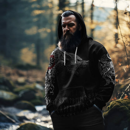 Viking Fenrir Wolf Hoodie Collection