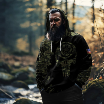 Skull of Valhalla Camo - Viking Hoodie Set