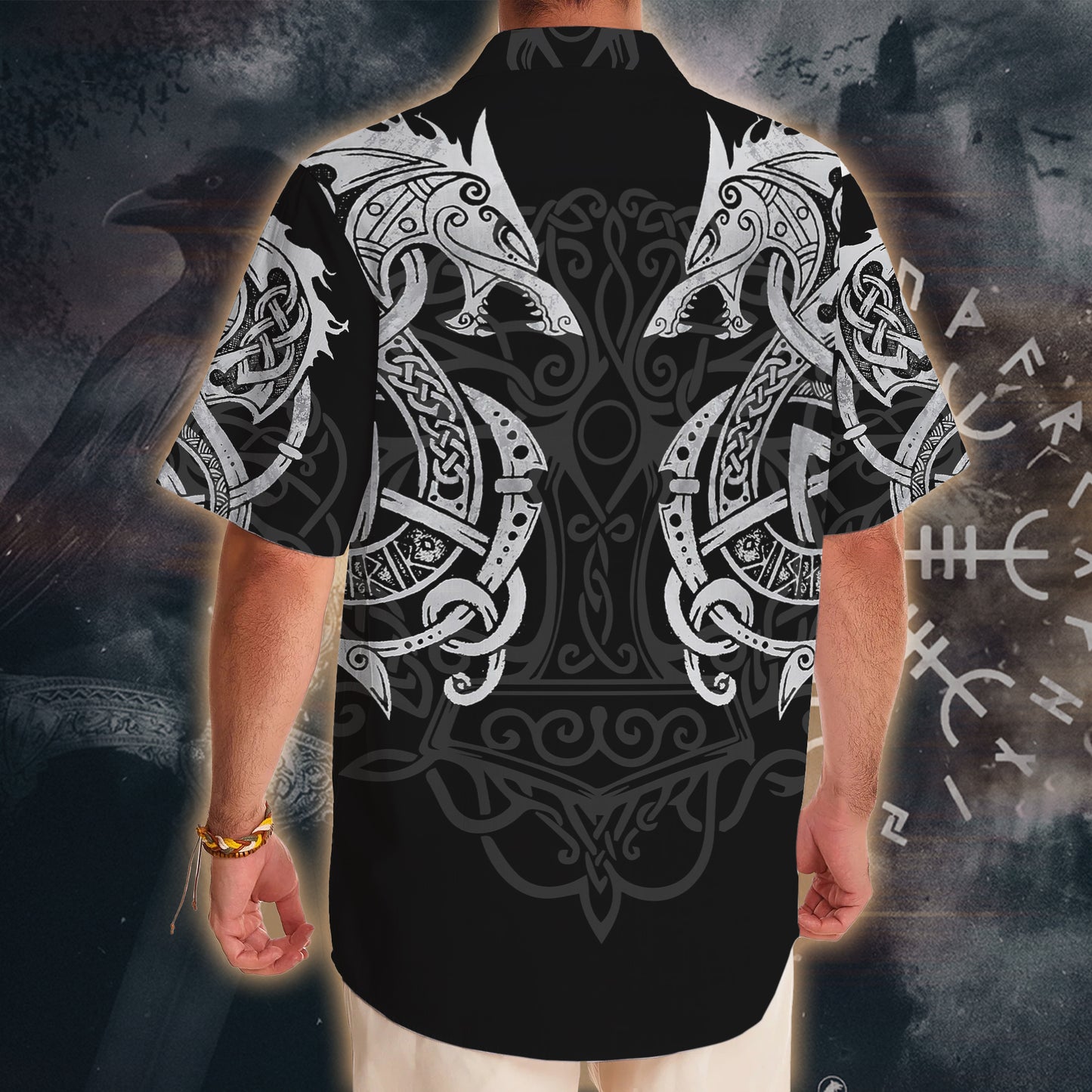 Nordic Dragon Guardian – Hawaii Shirt