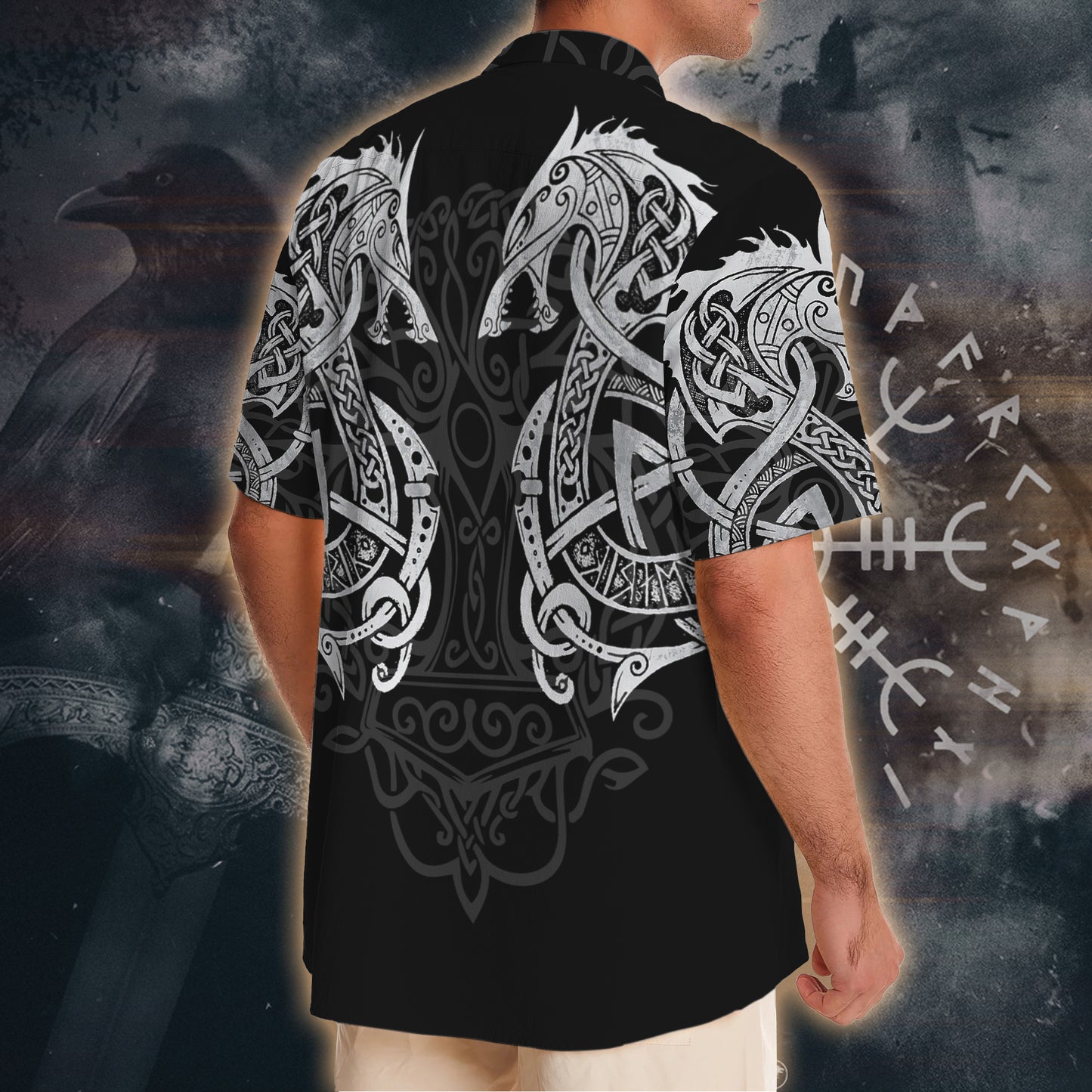 Nordic Dragon Guardian – Hawaii Shirt