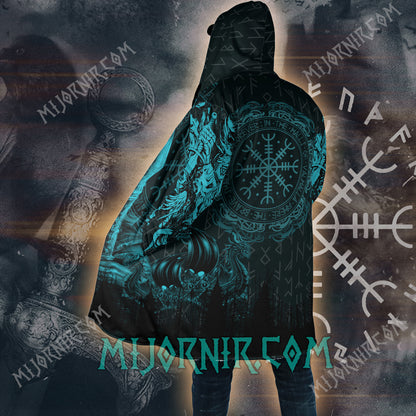 Helm of Awe & Valhalla Calling - Viking Hooded Cloak