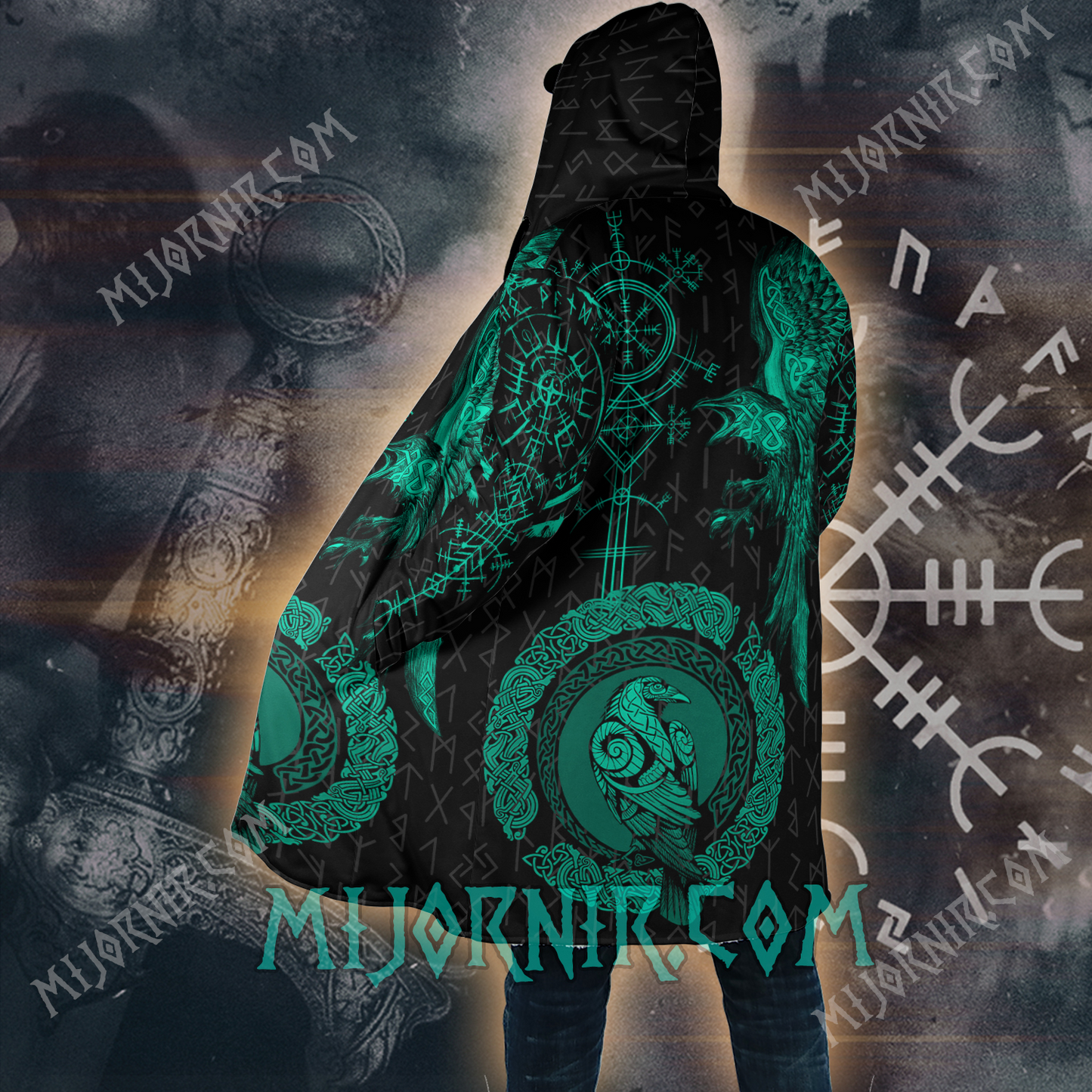 Huginn & Muninn - Viking Hooded Cloak