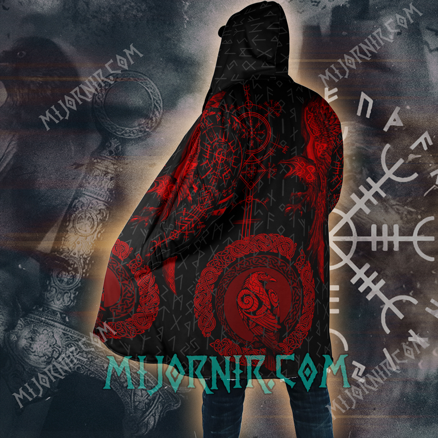 Huginn & Muninn - Viking Hooded Cloak