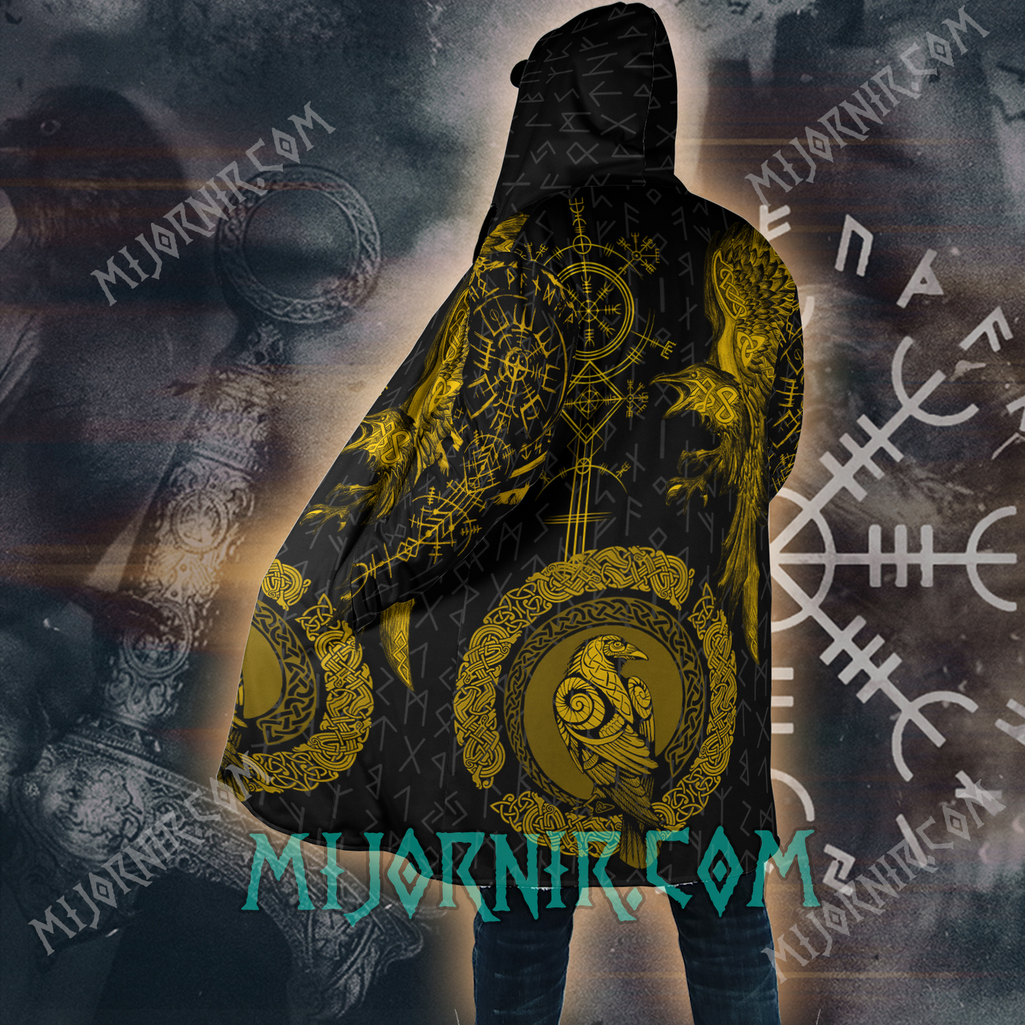 Huginn & Muninn - Viking Hooded Cloak