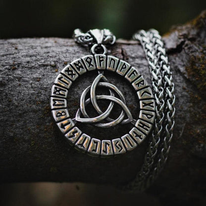 Celtic Trinity Knot Runic Pendant