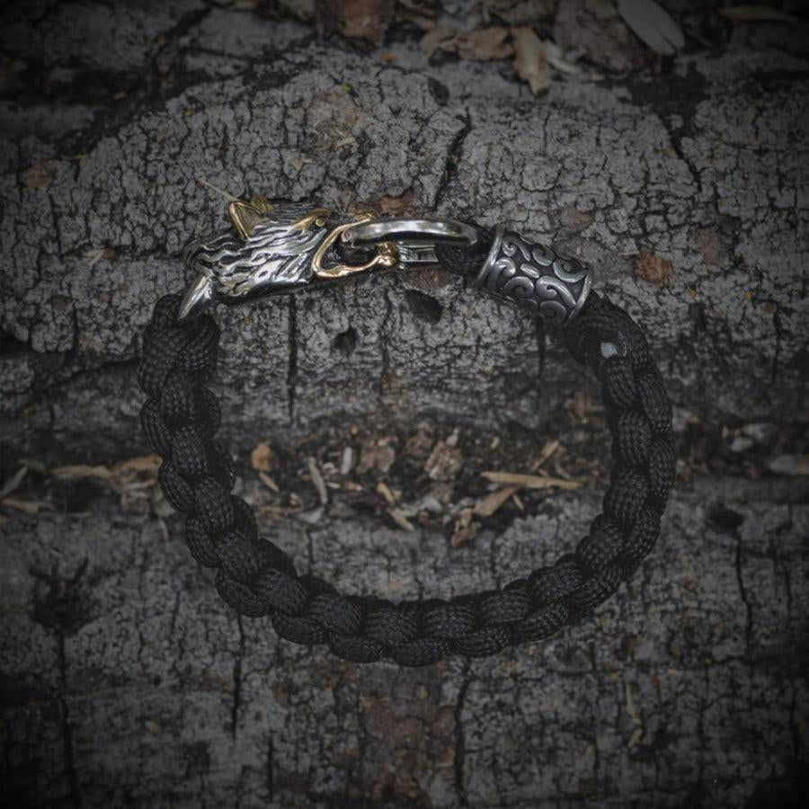 Fenrir Wolf Paracord Bracelet