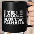 Tyr Blood Glory And Valhalla - Viking Mug - Myvikinggear Store