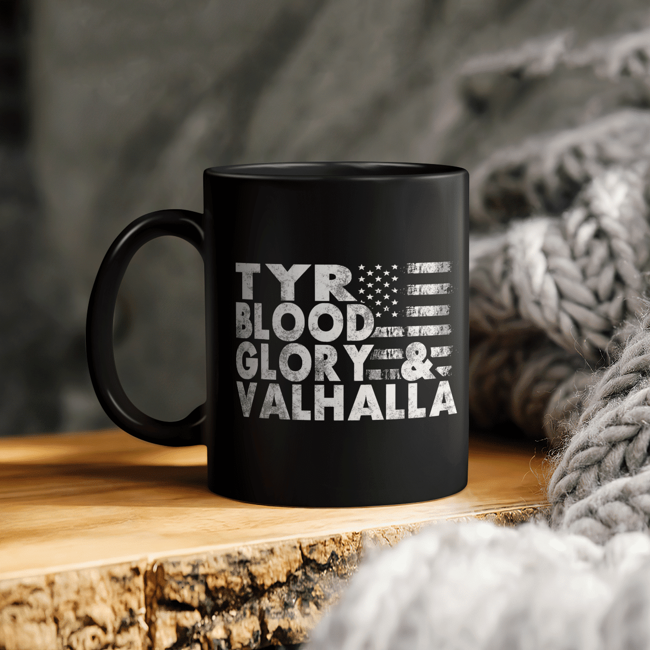 Tyr Blood Glory And Valhalla - Viking Mug - Myvikinggear Store