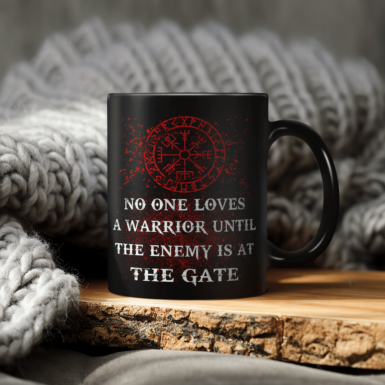 No One Loves A Warrior Until The Enemy Is At The Gate - Viking Mug - Myvikinggear Store