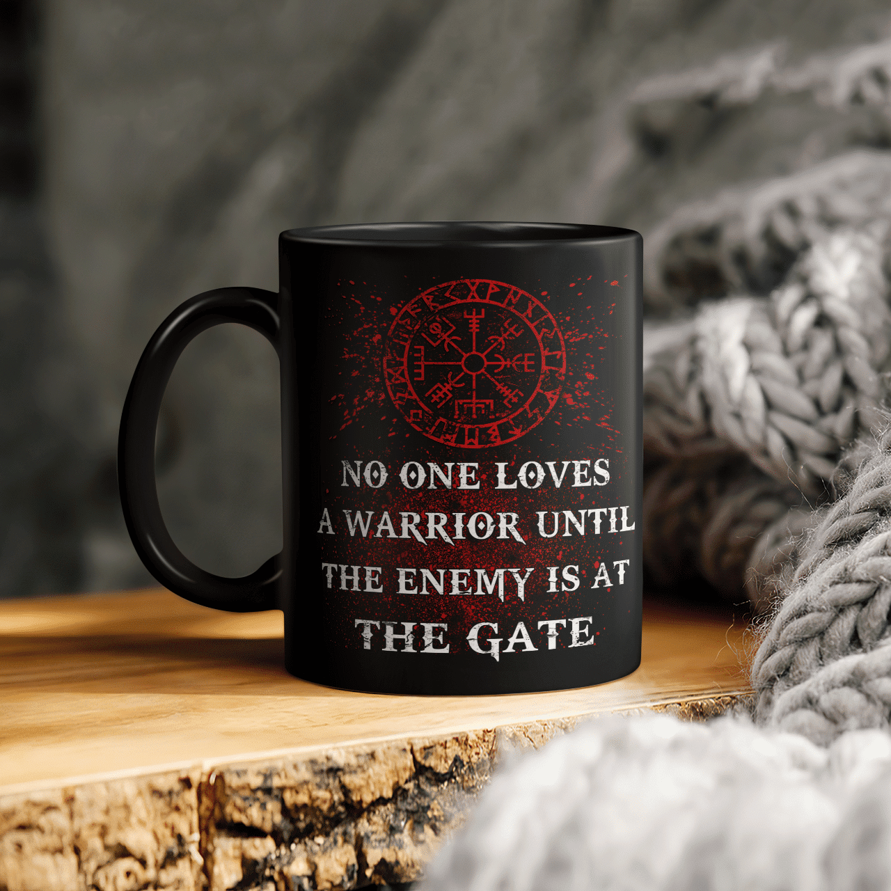 No One Loves A Warrior Until The Enemy Is At The Gate - Viking Mug - Myvikinggear Store