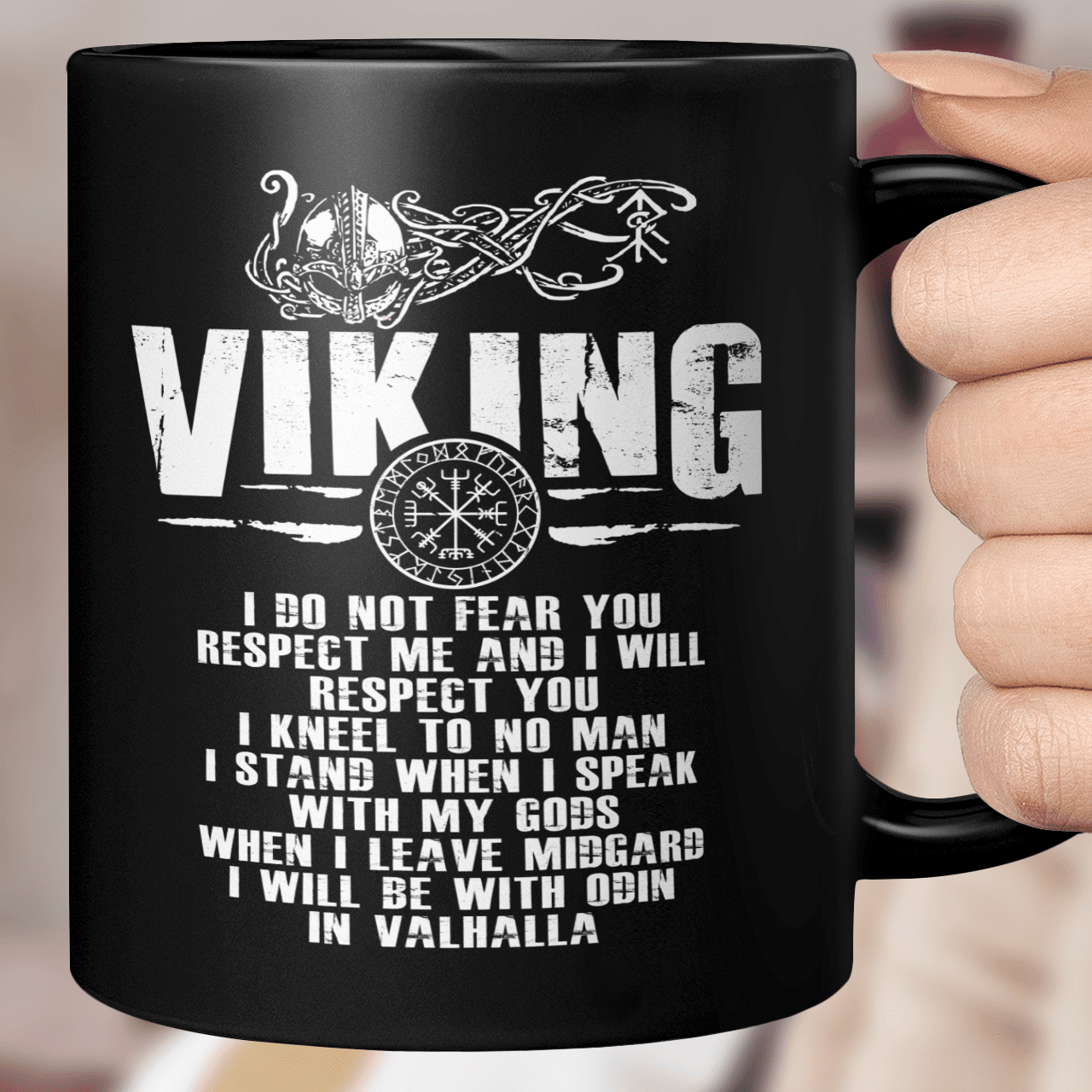 I Will Be With Odin In Valhalla - Viking Mug - Myvikinggear Store