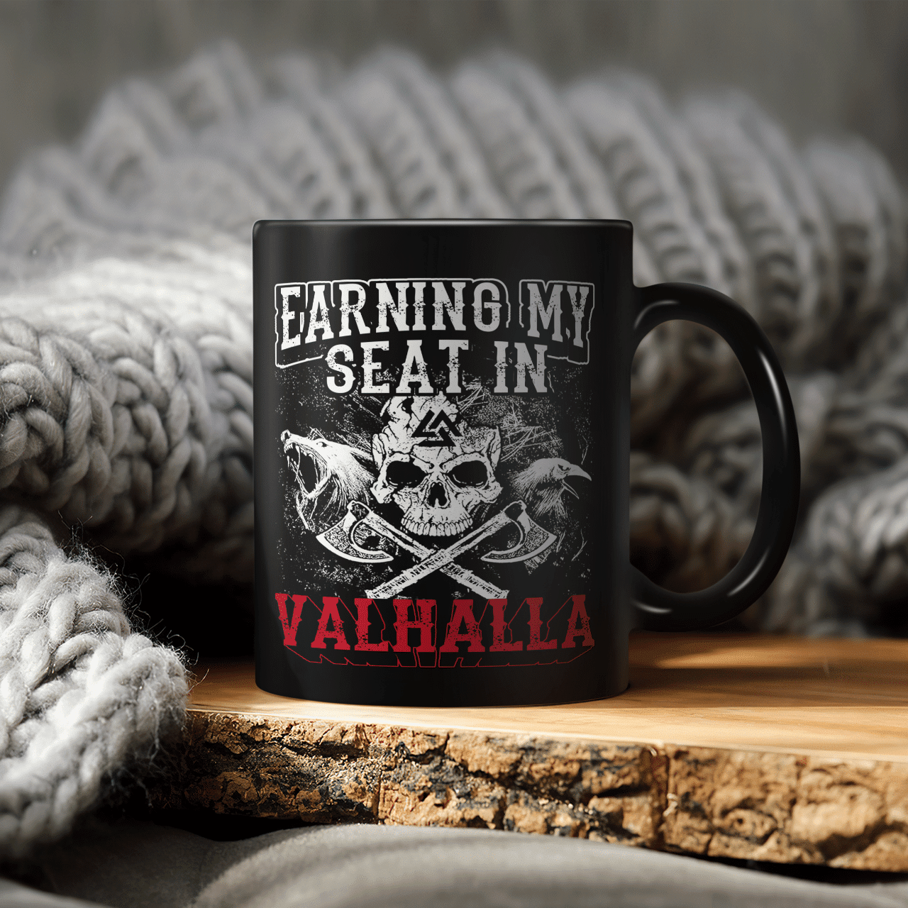 Earning My Seat In Valhalla - Viking Mug - Myvikinggear Store