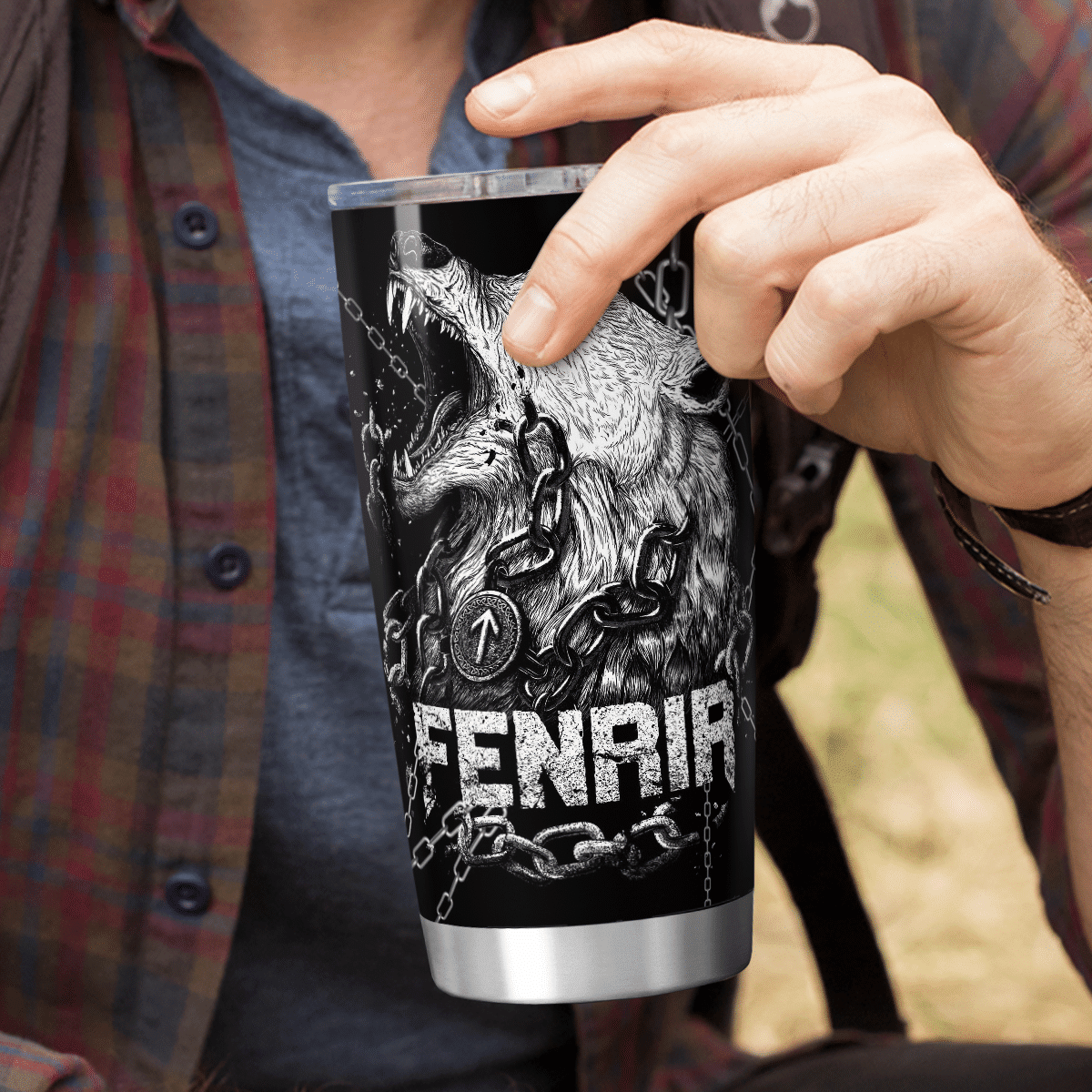 Viking Fenrir Is Bound By Chains - Viking Tumbler - Myvikinggear Store