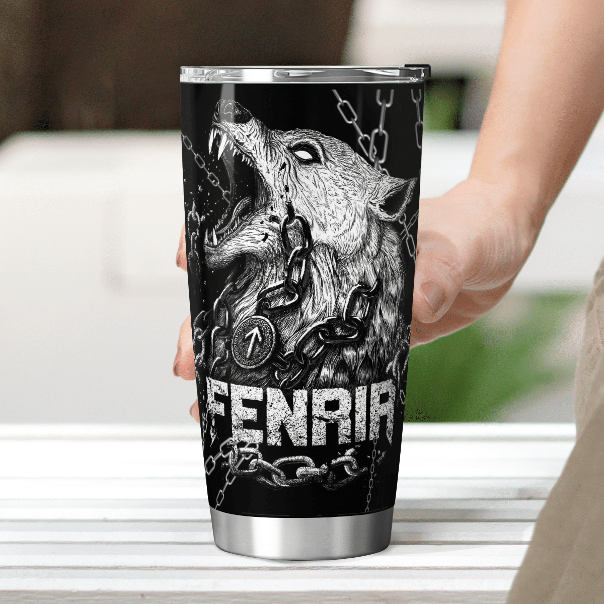 Viking Fenrir Is Bound By Chains - Viking Tumbler - Myvikinggear Store