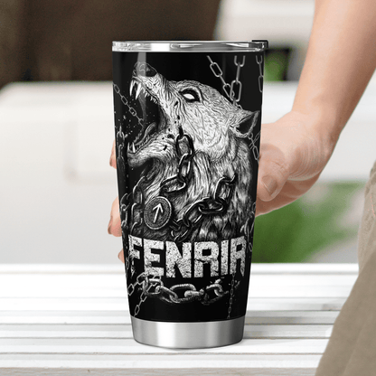 Viking Fenrir Is Bound By Chains - Viking Tumbler - Myvikinggear Store