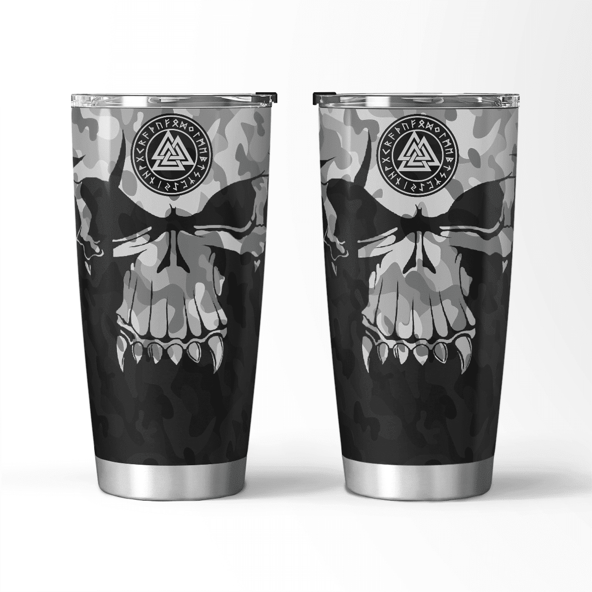 Viking Skull Camo Tumbler | Viking Tumbler | Myvikinggear Store