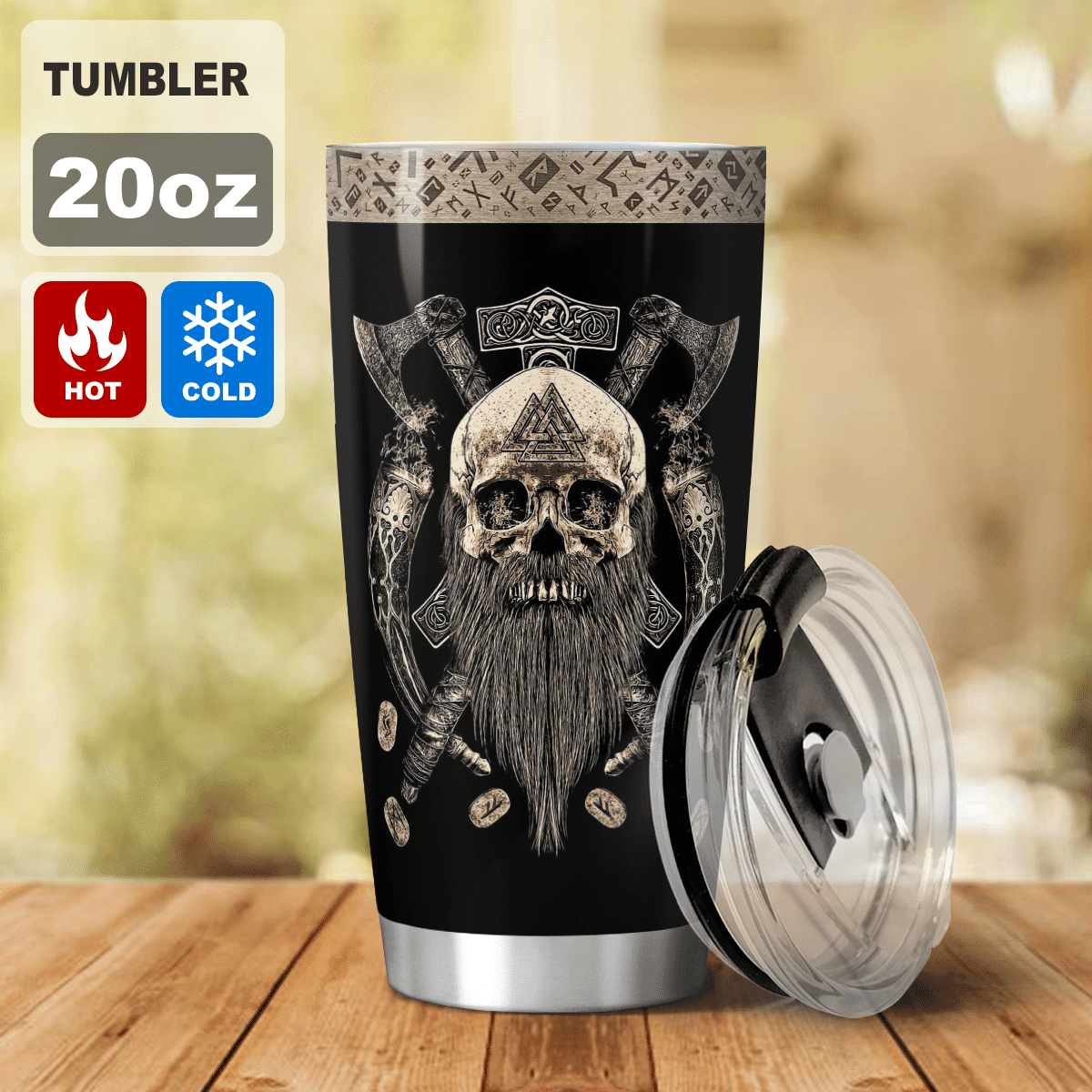 Viking Beard Valhalla - Viking Tumbler - Myvikinggear Store