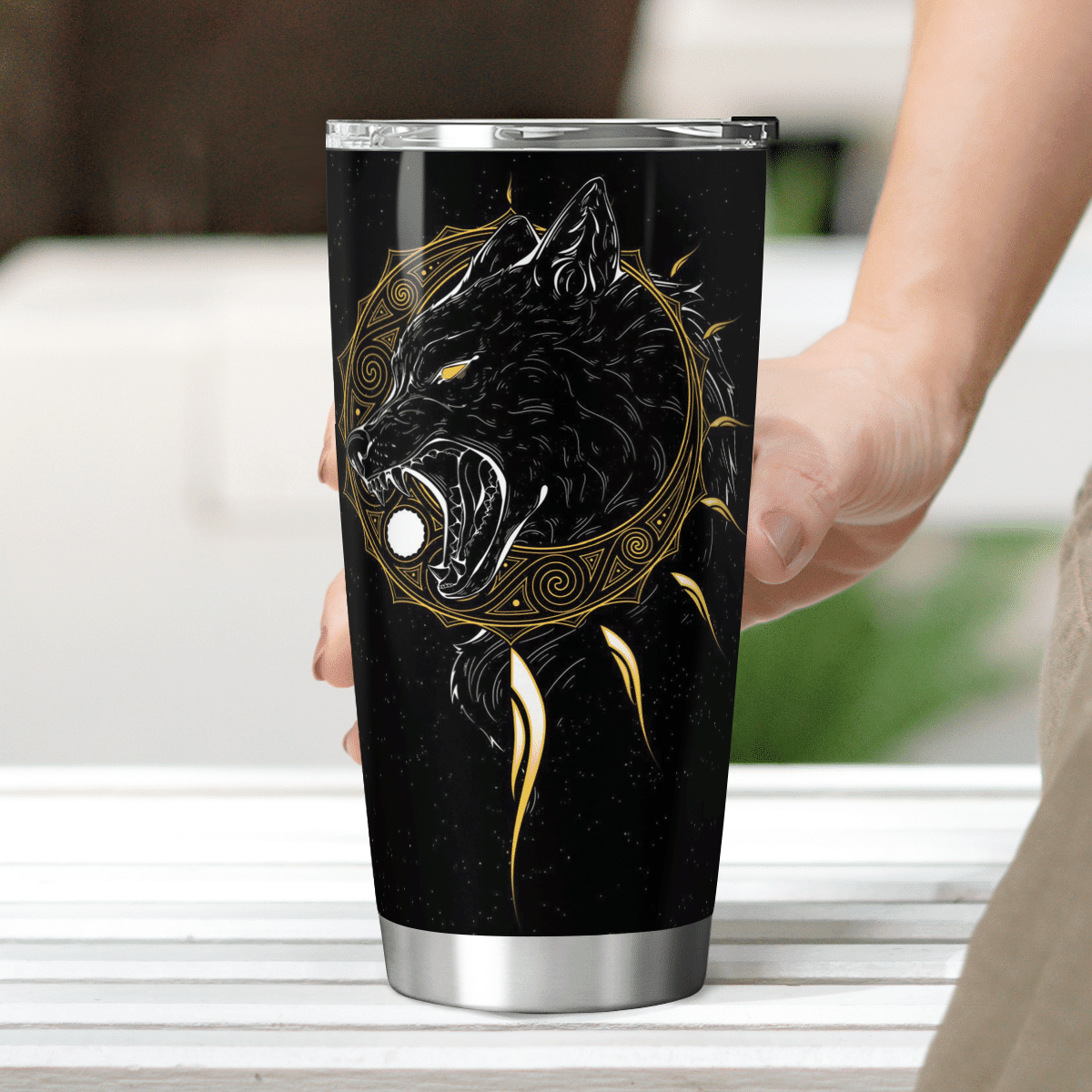 The Sons of Fenrir Skoll and Hati - Viking Tumbler - Myvikinggear Store