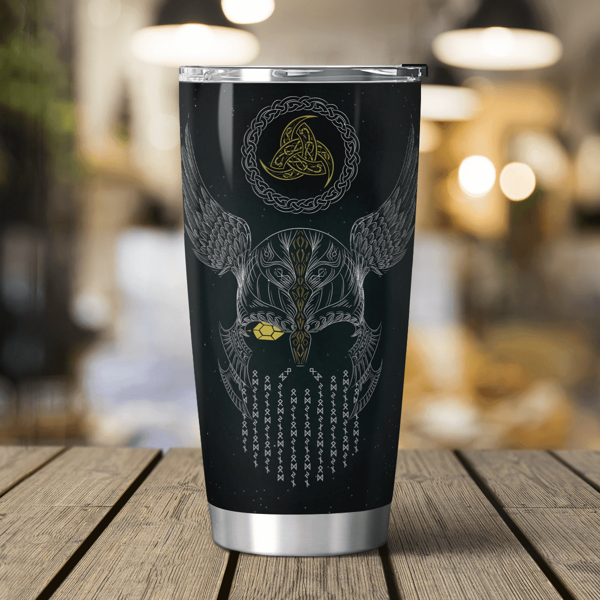 Odin And Wolf Tumbler | Viking Tumbler | Myvikinggear Store