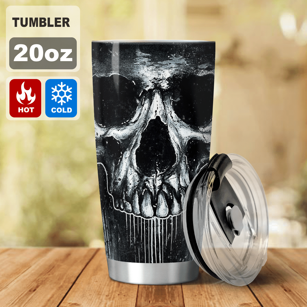 Skull Tumbler - Viking Tumbler - Myvikinggear Store