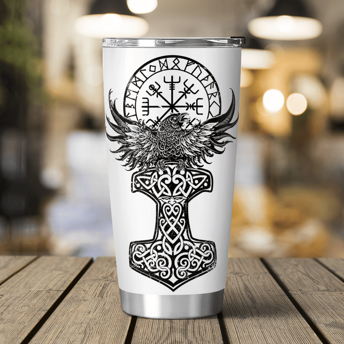 Raven Viking - Yggdrasil Tree - Viking Tumbler - Myvikinggear Store