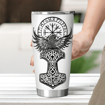 Raven Viking - Yggdrasil Tree - Viking Tumbler - Myvikinggear Store