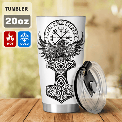 Raven Viking - Yggdrasil Tree - Viking Tumbler - Myvikinggear Store