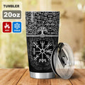 Vegvisir And Valknut - Viking Tumbler - Myvikinggear Store