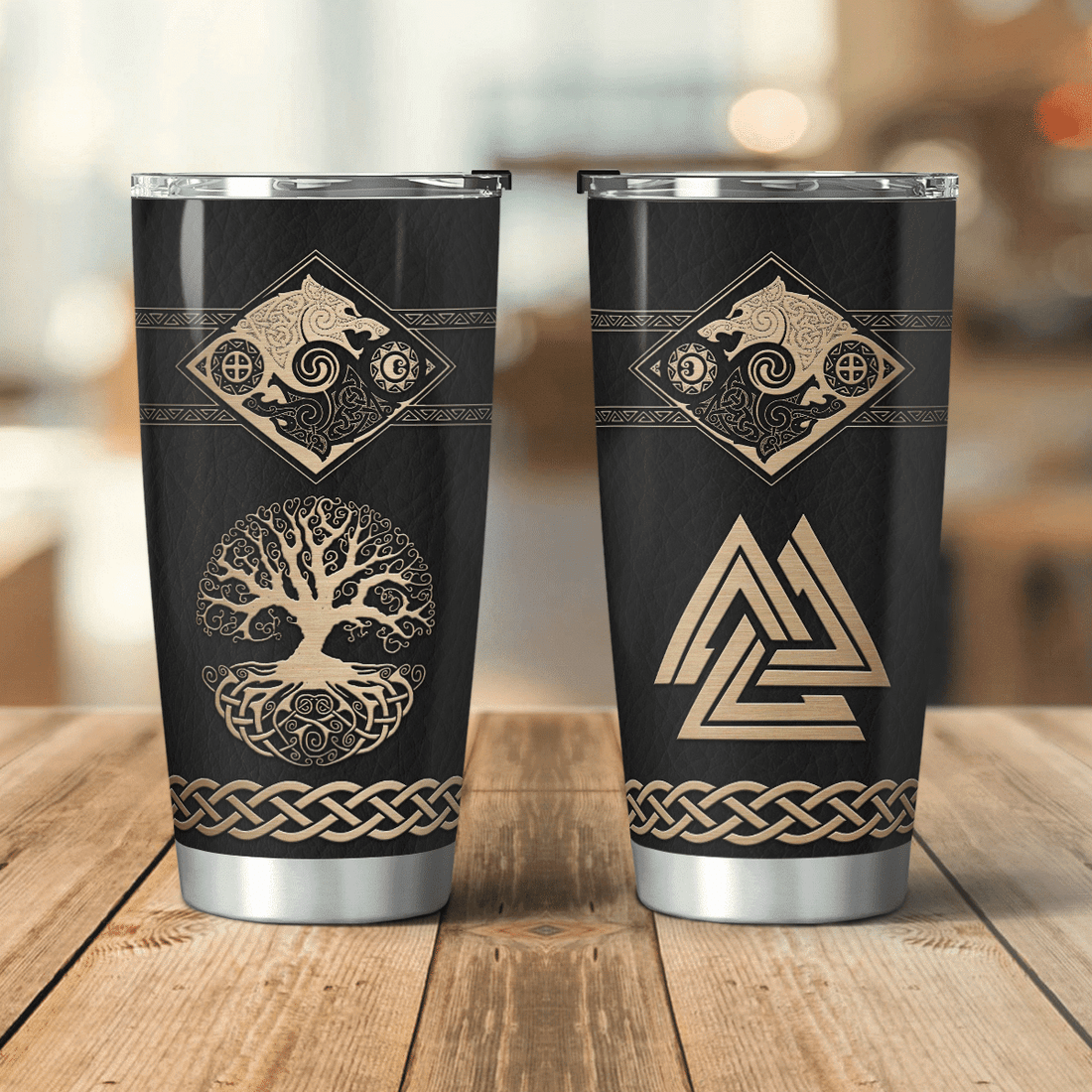 The Sons of Fenrir Skoll and Hati - Viking Tumbler - Myvikinggear Store