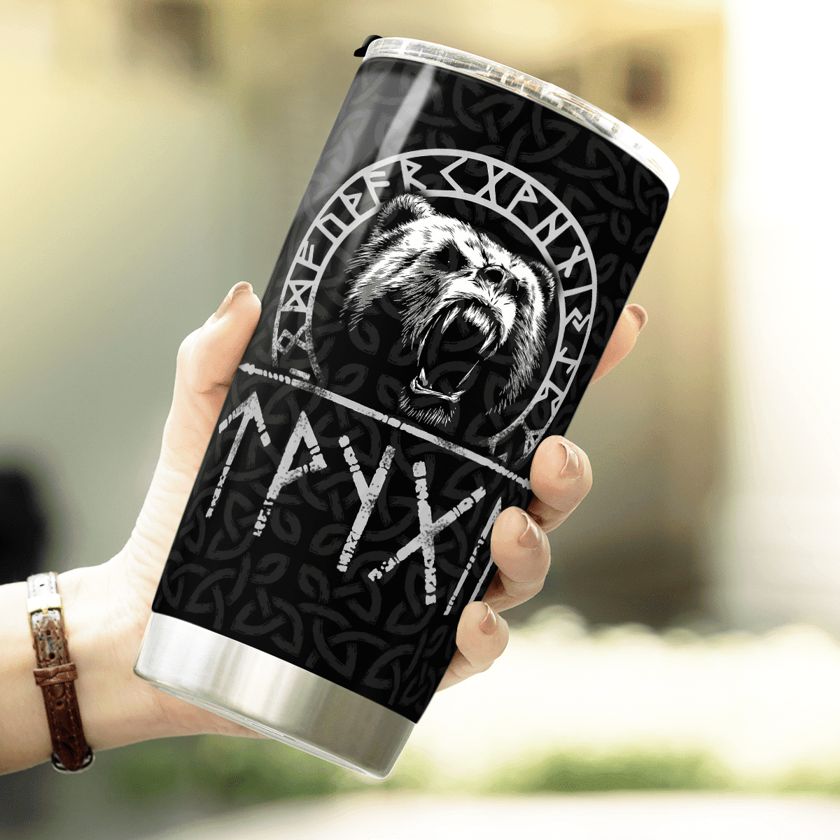 Viking Bear And Raven Tumbler | Viking Tumbler | Myvikinggear Store