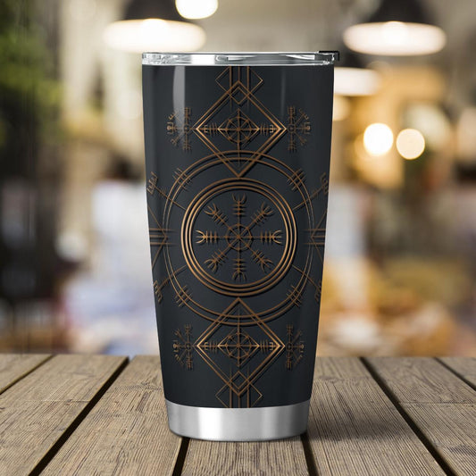 Norse Helm Of Awe - Viking Tumbler - Myvikinggear Store