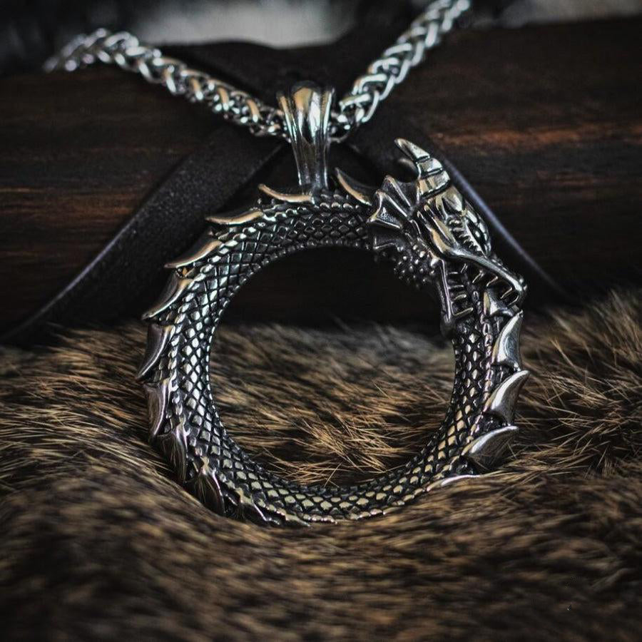 World Serpent Jormungandr Necklace